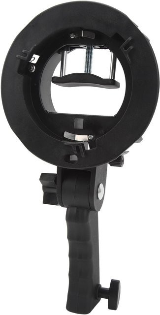 Koogeelife S-Typ Halterung mit Bowens Mount und flexiblem Griff in Schwarz - Bild 1