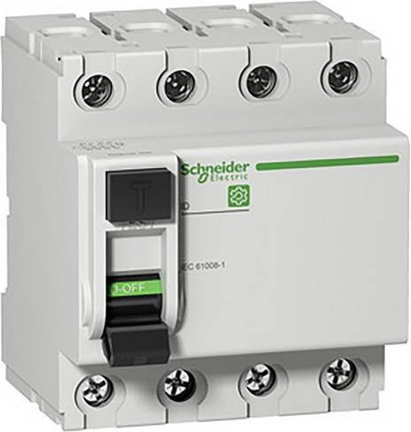Schneider Electric M9R14463 Fehlerstrom-Schutzschalter RCD in Weiß, 63A, 0,3A - Bild 1