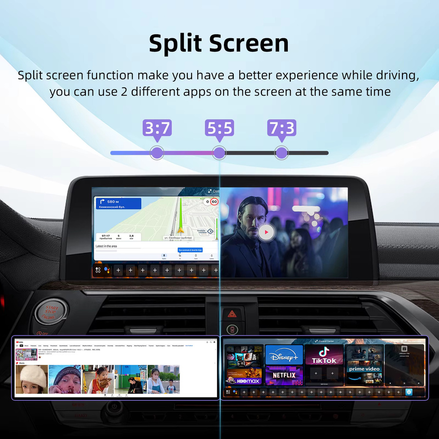 EzoneTronics Wireless AI Box für BMW und andere Fahrzeuge mit Android 13, CarPlay, 8 GB RAM, 128 GB Speicher, Dual WiFi, 4G SIM und HDMI-Ausgang - Bild 5