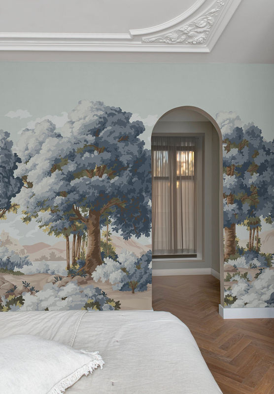 Isidore Leroy Tapete Vallée des Peintres Mural in Blau mit Natur- und Landschaftsmotiv - Bild 2