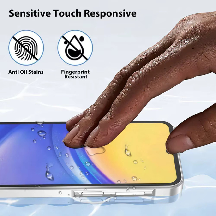 3er Pack Full Cover Displayschutzfolie aus gehärtetem Glas für Samsung Galaxy A56 A55 A35 A33 A26 A13 A15 A17 A23 A25 A53 in Transparent - Bild 3
