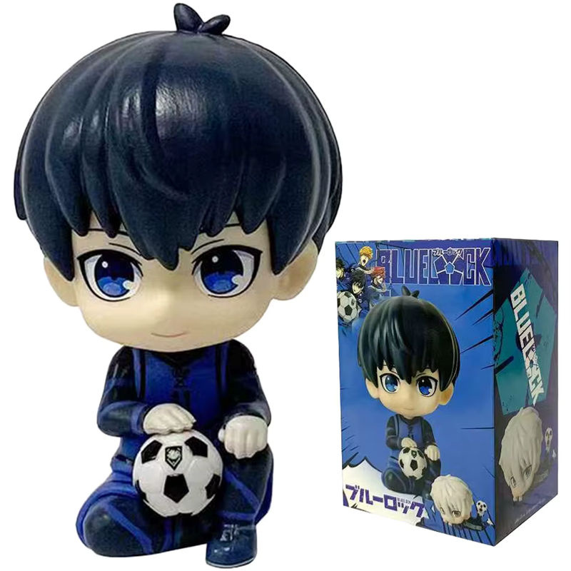 2er-Set Blue Lock Anime Figuren Q-Version Nagi Seishiro und Isagi Yoichi aus Kunststoff, mehrfarbig - Bild 2