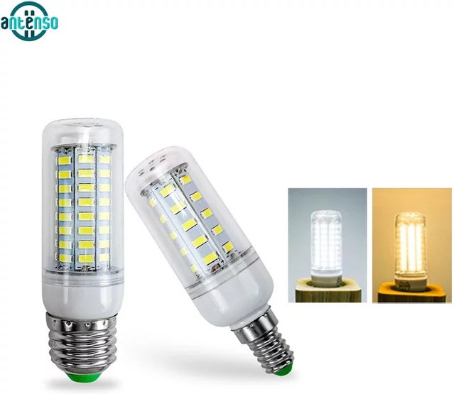 Antenso LED-Kerzenlampe E14 für Kronleuchter und Tischlampen, 220V AC, 24-72 LEDs zur Heimdekoration - Bild 1