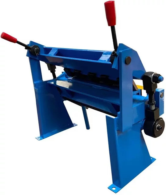 Manuelle Blechbiegemaschine GZRUOMU mit Mikroschereiausrüstung und 0–135 Grad Saumwerkzeug in Blau, Breite: 61 cm, geeignet für Eisen, Kupfer und Aluminium - Bild 1