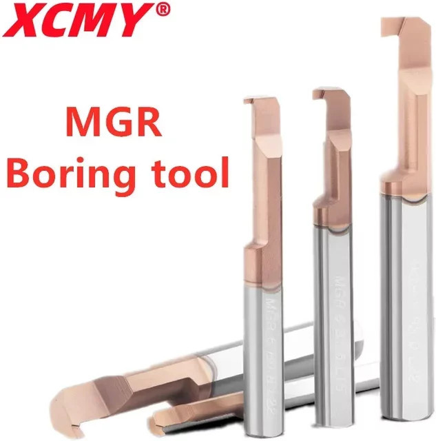 XCMY Miniatur-Nutfräser mit Hartmetall-Einsätzen in Silber für CNC-Drehmaschinen - Bild 1