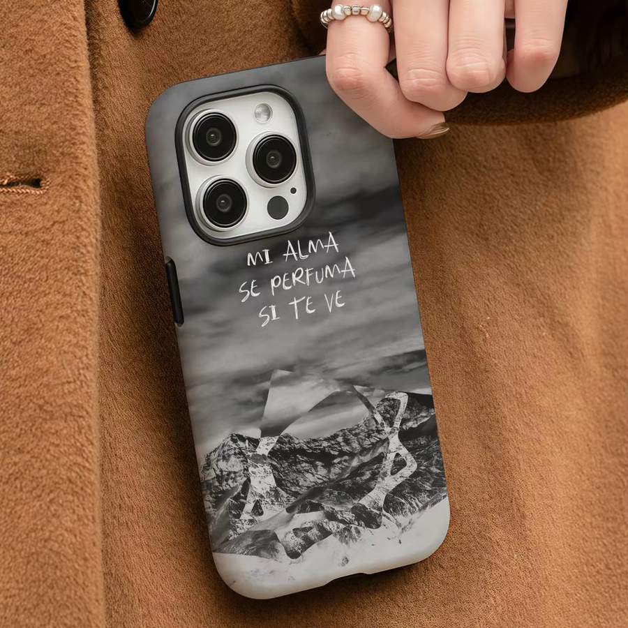 D-Dellafuente Torii Yama Handyhülle für iPhone 17 16 15 14 13 12 Pro Max Plus in Weiß mit glänzender HD-Doppelschicht-Flüssighartschale - Bild 3