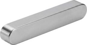 Industrial Quality Supplies Passfeder DIN 6885 C45K A aus Stahl, Farbe: Silber, B/T/H: 6 x 6 x 20 mm - Bild 1