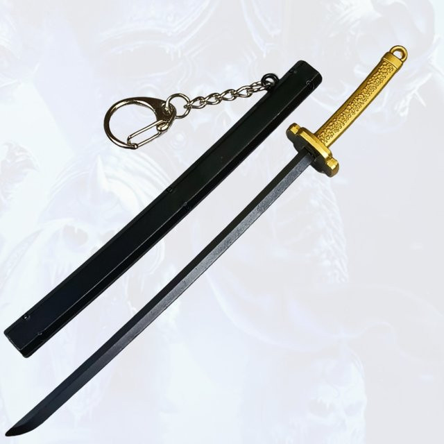 Bandai Demon Slayer Tsugikuni Yoriichi Metall Katana, Cosplay Zubehör - Bild 1