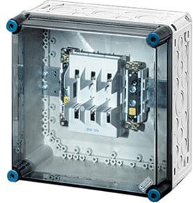 Hensel Sicherungsgehäuse NH00 3p. 125A+PE+N Mi 4205 Wandmontage aus Kunststoff Transparent - Bild 1