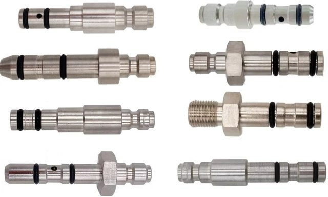 Schnellladeadapter Füllsonde mit 8mm Füllnippel oder 1/8BSPP Gewinde für Hochdruckluft in Silber von zimakyfa - Bild 1