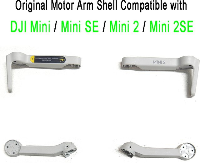 DJI Mavic Mini 2 SE Motorarmschale und Motorarmhülse als Ersatzteil in Grau - Bild 1