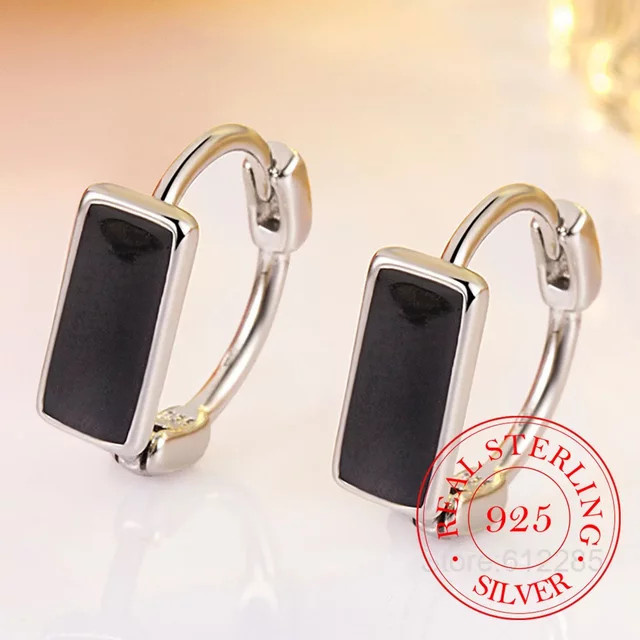 Robbie Creolen, 925 Silber, Schwarz, Damen - Bild 1