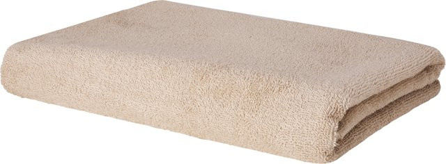 LIVARNO Duschtuch aus Baumwolle in Beige, B/L: 70 x 140 cm, 400 g/m² - Bild 1