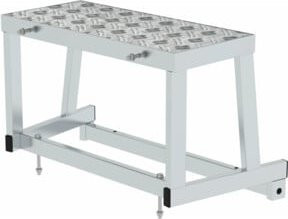 MUNK Modulares Arbeitspodest-Erweiterungsmodul 1 aus Aluminium in Silber - Bild 1