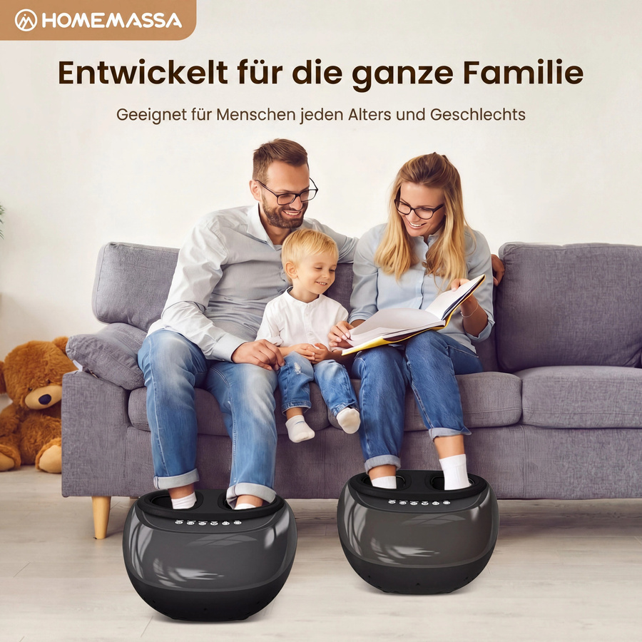 HIMOUTA Fußmassagemaschine, Schwarz, Unisex - Bild 3