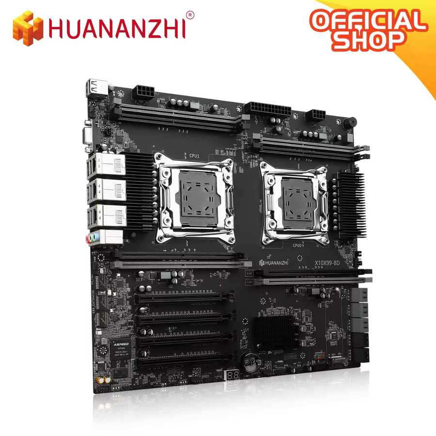 HUANANZHI X10X99-8D+ TPM2.0 Motherboard LGA2011-3 mit Dual 2.5G LAN, DDR4 und PCIe 3.0 in Schwarz - Bild 5