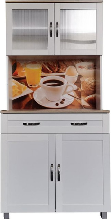 HTI-Living Küchenbuffet Blanca Bistro in Weiß mit 1 Schublade und Regalfächern