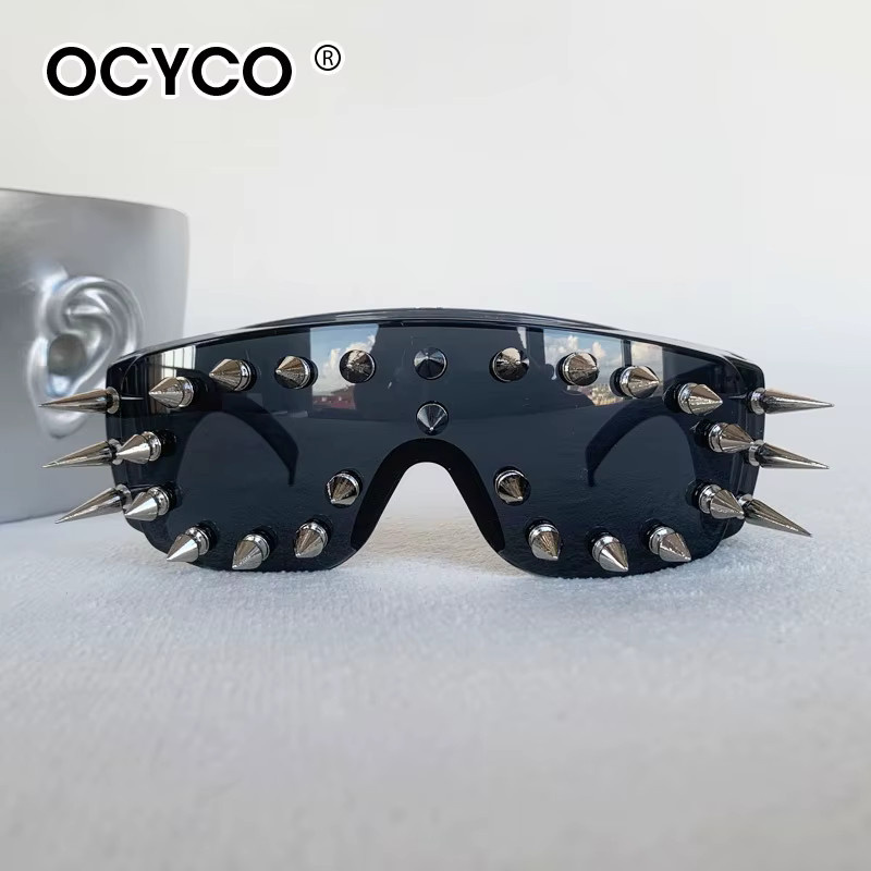 OCYCO Steampunk-Sonnenbrille, Unisex, Vollrand, Black, Plastic - Bild 3