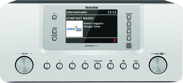 TechniSat DIGITRADIO 574 IR Internetradio mit DAB+, UKW und Bluetooth in Silber - Bild 1