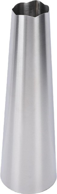 Edelstahlvase Sportssss in Silber und Grau, minimalistische Blumenvase für Schreibtisch und Raumdeko - Bild 1
