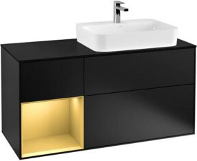 V&B Waschtischunterschrank Finion in Blau lackiert, Breite: 120 cm, Tiefe: 50,1 cm, Höhe: 50,1 cm - Bild 1