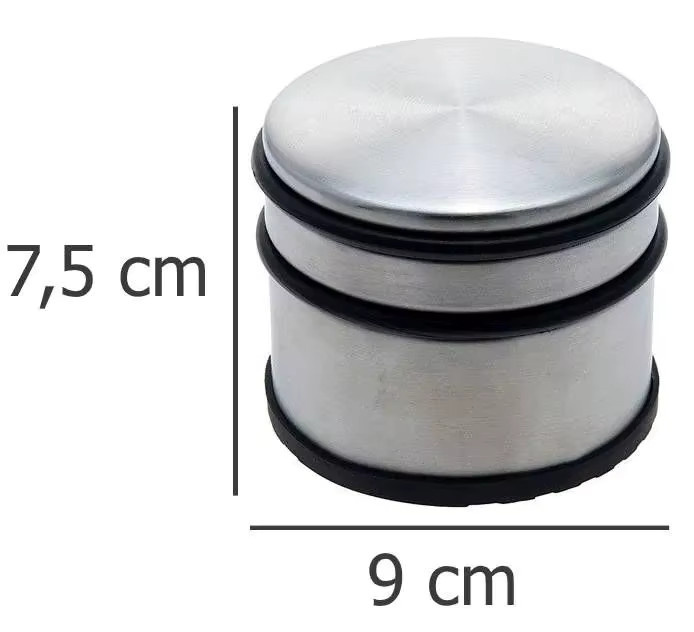 Türstopper Shopper von KOOPMAN aus Edelstahl in Silber, Durchmesser: 7,5 cm, Höhe: 9 cm - Bild 4