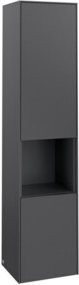 Villeroy & Boch Hochschrank Subway 3.0 in Grau mit Glastüren, B: 40 cm, H: 171 cm, T: 36,2 cm - Bild 1