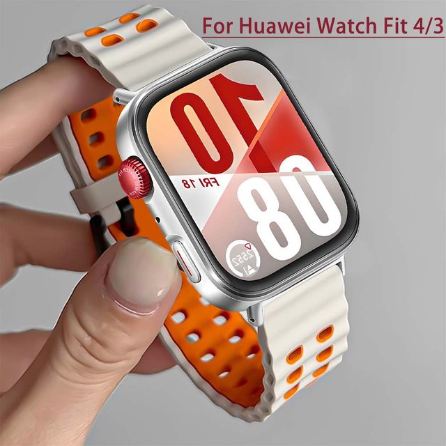 FancyWrist Uhrenarmband Silikon, Schwarz, Unisex, für Huawei Fit4 Fit3 Fit4pro - Bild 1