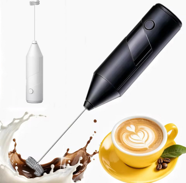 Kitchya Elektrischer Milchaufschäumer und Kaffee-Mixer in Weiß - Bild 1