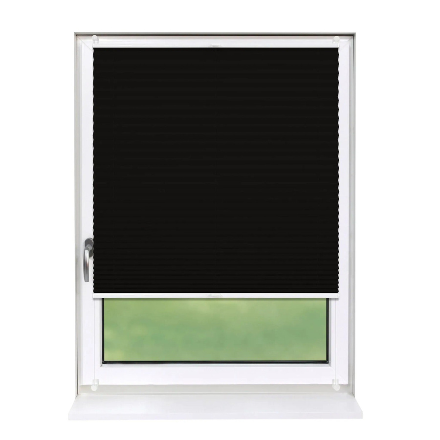 Deco-Raum Plissee Basic Klemmfix ohne Bohren, Schwarz, Blickdicht, B: 50 cm, H: 150 cm - Bild 2