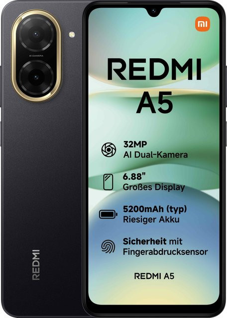 Xiaomi Redmi A5 Smartphone Black mit 64 GB Speicher und 3 GB RAM - Bild 1