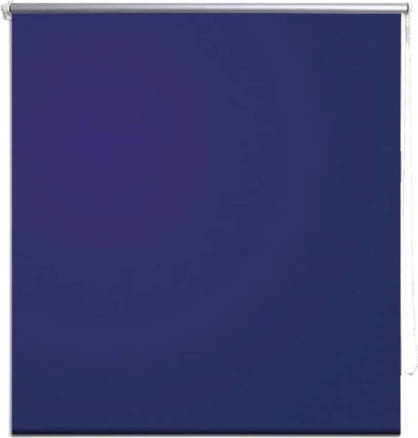 vidaXL Verdunkelungsrollo aus Polyester in Blau und Silber, thermoisolierend, Breite: 80 cm, Höhe: 230 cm - Bild 1