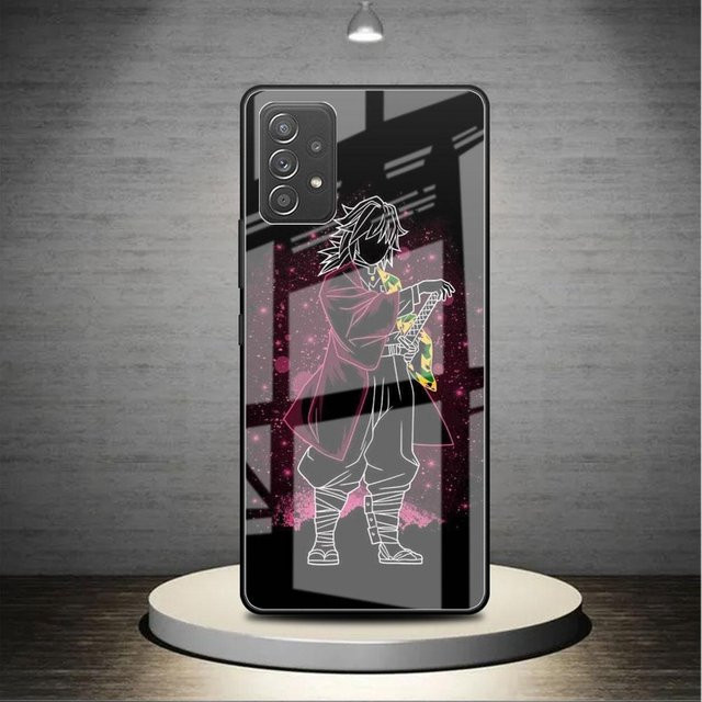 Demon Slayer Anime Handyhülle für Samsung Galaxy A52 A71 A50 A51 A70 A21s A31 A72 A10 A12 A30 A22 5G A53 5G in Schwarz - Bild 1