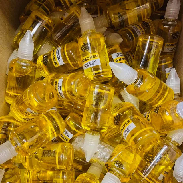Klebstoff Entferner für Haar Extensions, Perücken und Toupets, 10x 30 ml - Bild 1