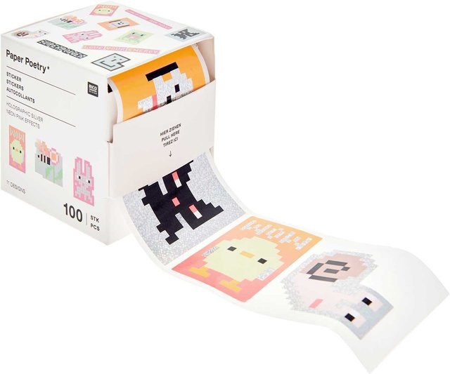 Rico Design Paper Poetry Sticker Pixel auf der Rolle - Bild 1