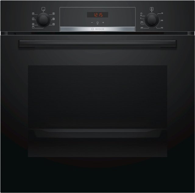 Bosch Einbaubackofen HBA533BB1 in Vulkan Schwarz mit katalytischer Reinigung und Heißluft - Bild 1