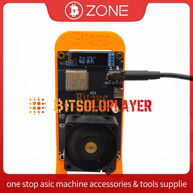 Bitaxe Gamma 601 Bitcoin Solo Miner mit Netzteil 1.5th/s 18W von Bitsoloplayer - Bild 1