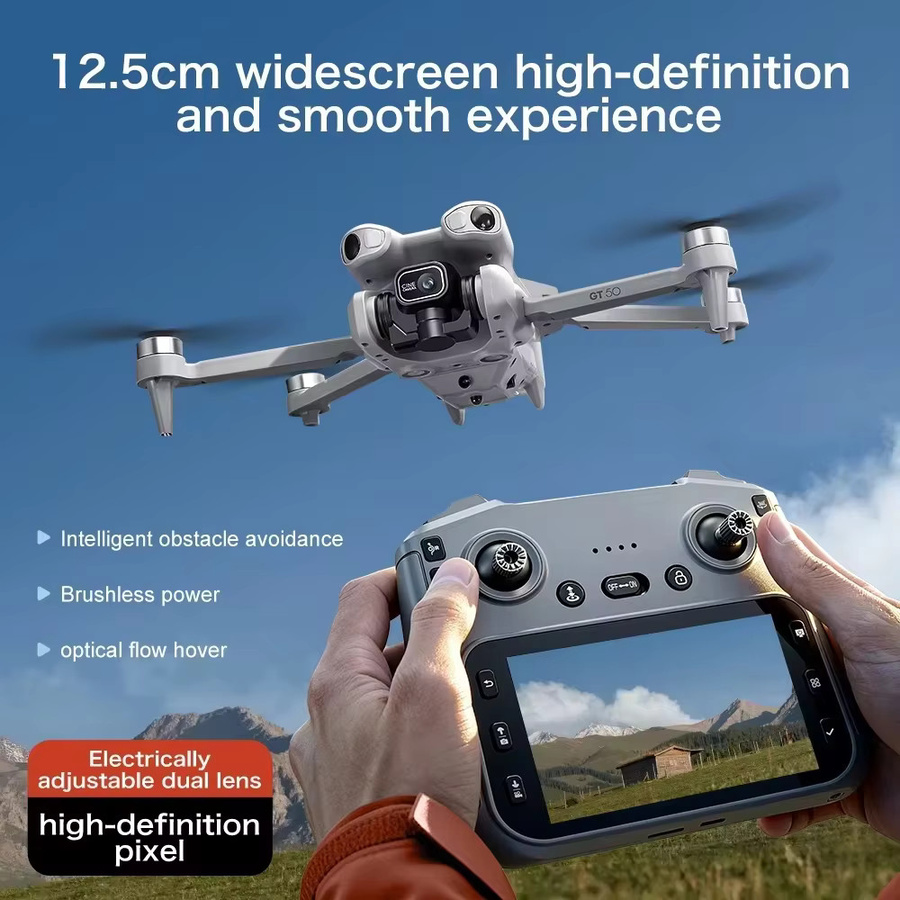BOALZETD 2026GT50 GPS Drohne 8K Professionelle FPV Quadcopter mit Laser Hindernisvermeidung in Grau - Bild 6