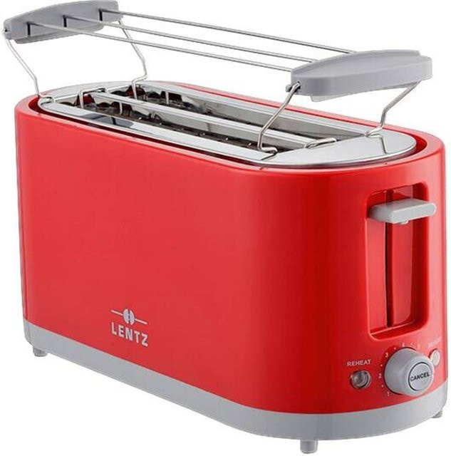LENTZ Toaster 74276 in Rot aus Kunststoff mit 1400 Watt - Bild 1