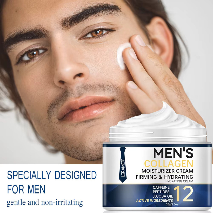 LGRAMER Retinol Creme für das Gesicht, Herren, mit Kollagen, reife Haut - Bild 3