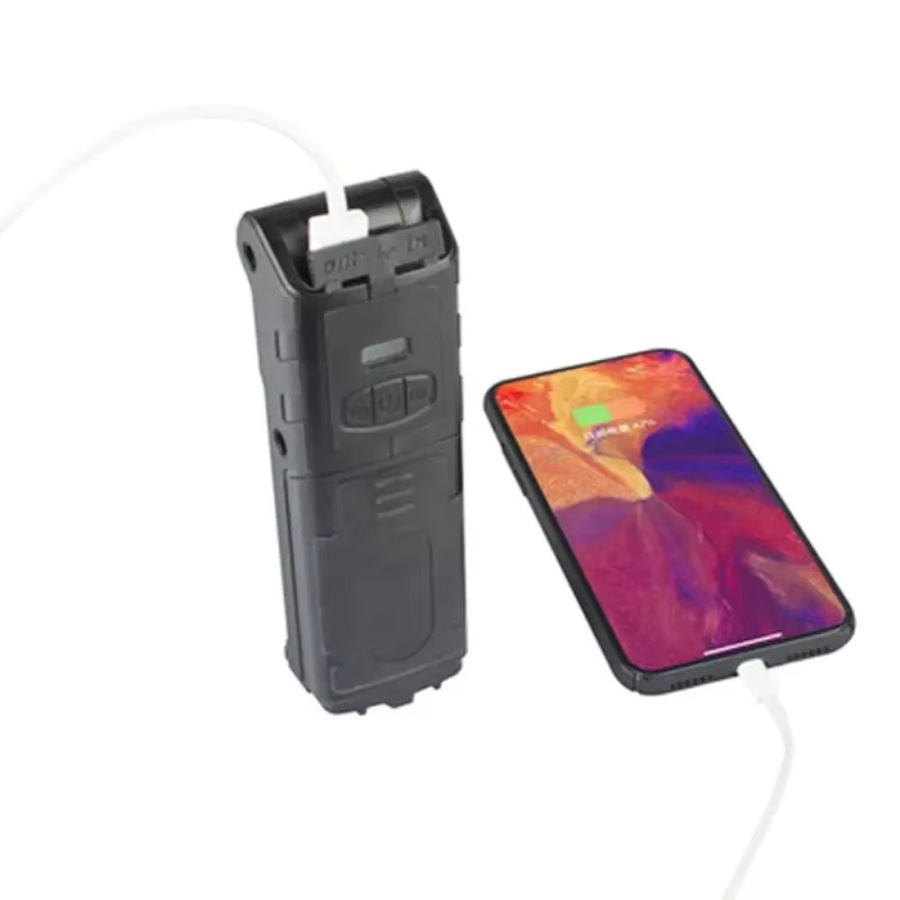 POCKETMAN Tragbare COB LED Arbeitsleuchte in Schwarz mit Magnet und Haken, USB aufladbare Taschenlampe für Auto Reparatur und Notfall - Bild 4