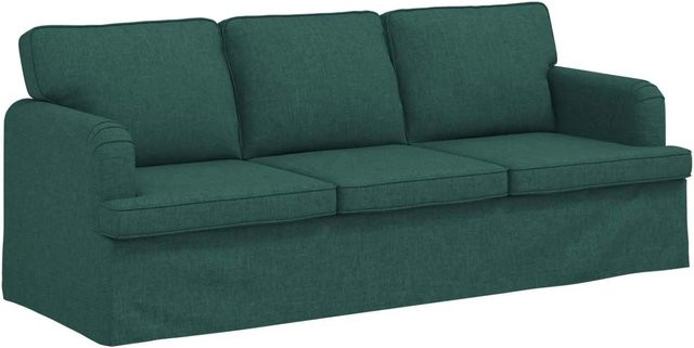 vidaXL Sofa Dunkelgrün mit Stoffbezug und Metallrahmen B/T/H: 201 x 80 x 85 cm - Bild 1