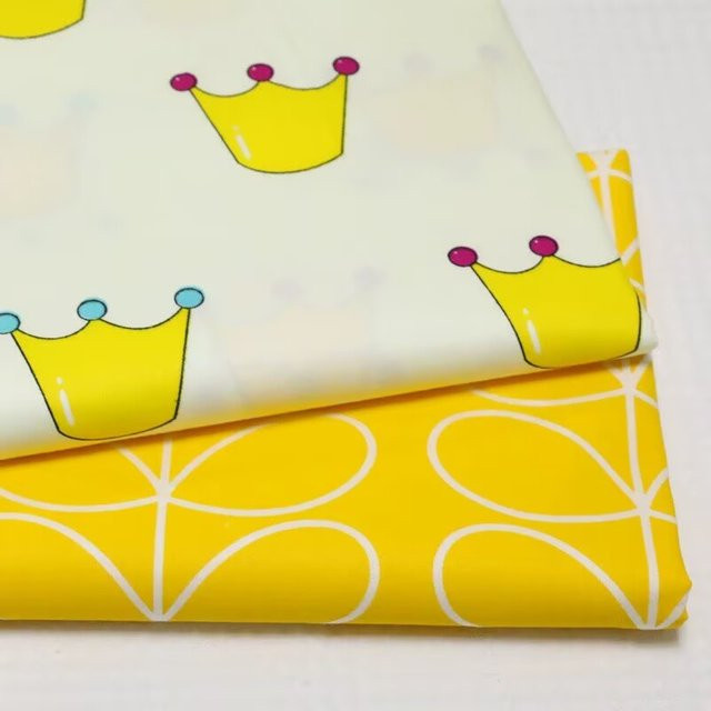 SJMANDUN 2 Stück Bedruckte Baumwoll-Patchwork-Stoffe für DIY Quilting und Nähzubehör in Multicolour - Bild 1