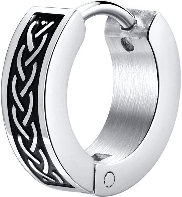 Lucky Star Jewelry Creolen, Edelstahl, Zirkonia, Herren - Bild 1