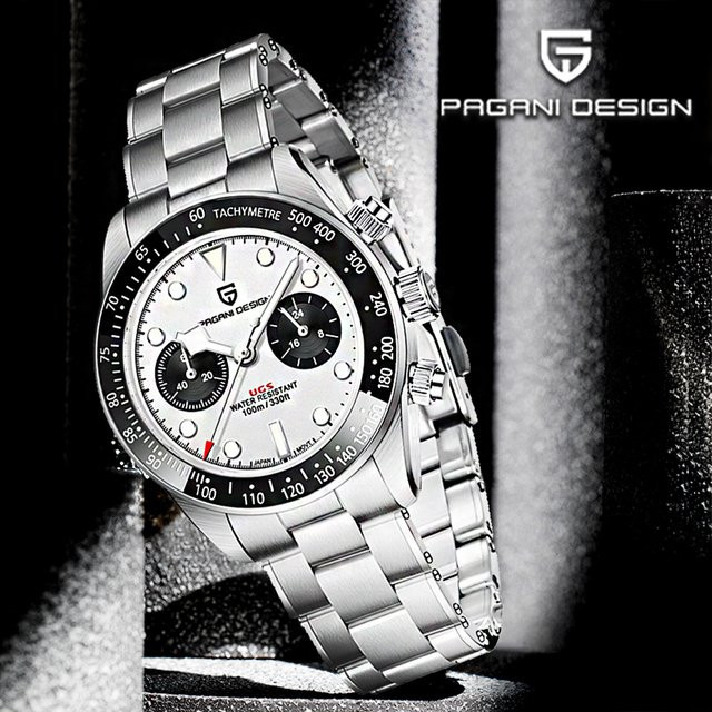 Pagani Design Chronograph, Quarz, Edelstahl, Saphirglas, Herren - Bild 1