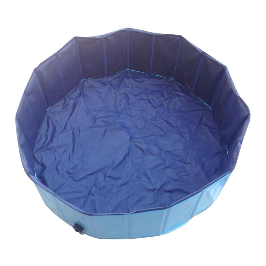 Faltbarer runder Kinderpool aus PVC in Blau von TOMTOP JMS, Durchmesser: 120 cm, Höhe: 30 cm - Bild 3