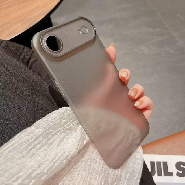 GJMY Ultra-dünne Matt-Klare Schutzhülle für iPhone Air 17 und iPhone Air 17 Pro Max, Stoßfester Hartschalen-Backcover in Grau und Transparent - Bild 1
