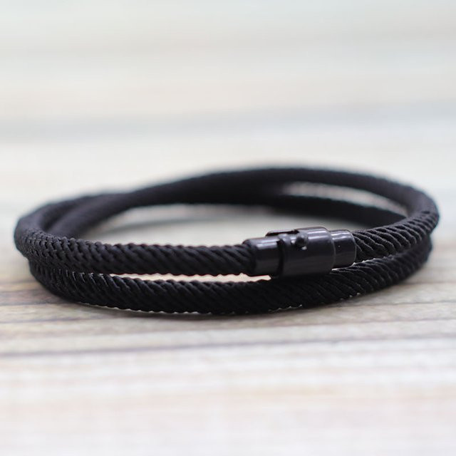Armband, Messing, Schwarz, Herren - Bild 1