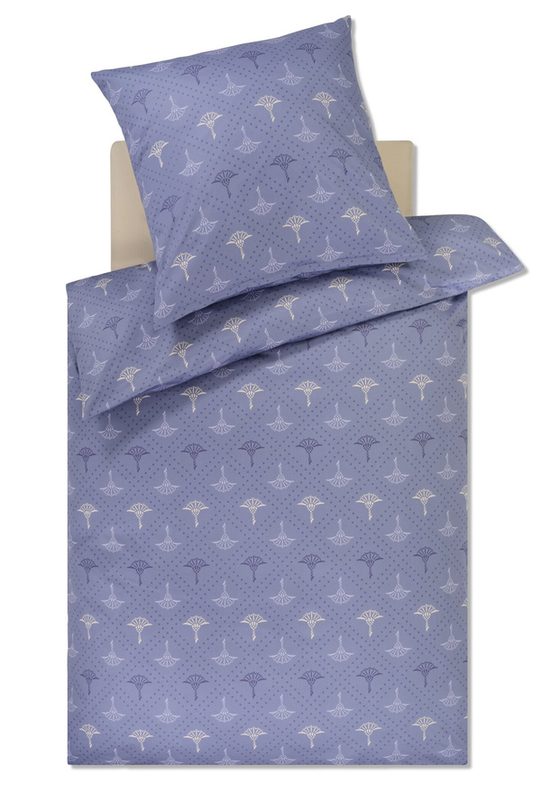 JOOP! Cornflower Charm Bettwäsche aus Mako-Satin mit floralem Design in Blau, B/H: 200 x 200 cm und Kissen: 40 x 80 cm - Bild 1