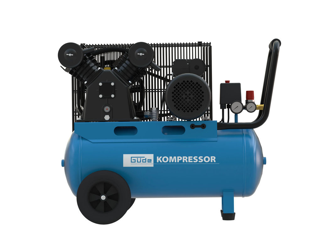 Güde Kompressor 415/10/50 mit 2-Zylinder-V-Aggregat in Blau - Bild 2